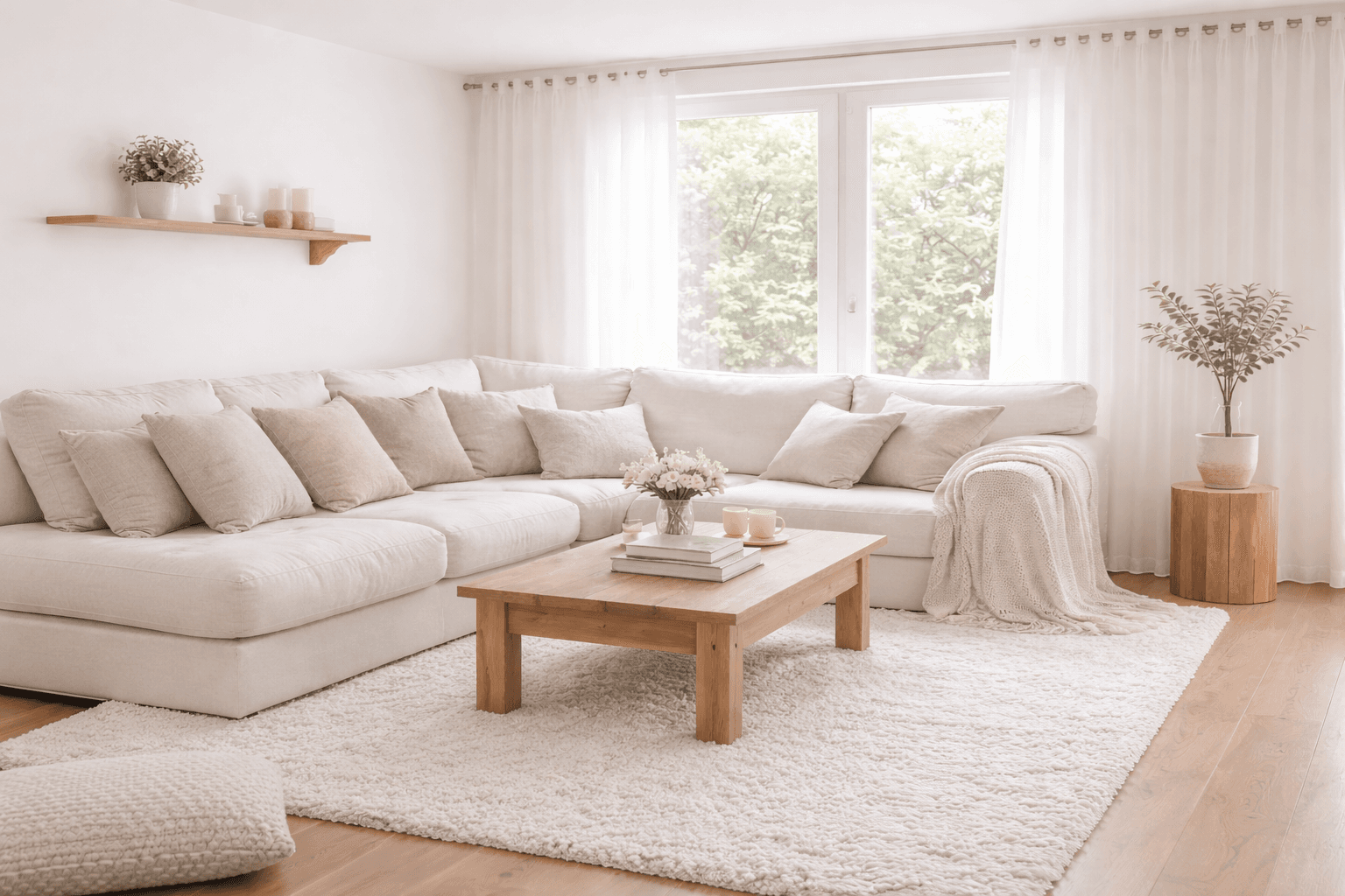 Intérieur moderne et chaleureux